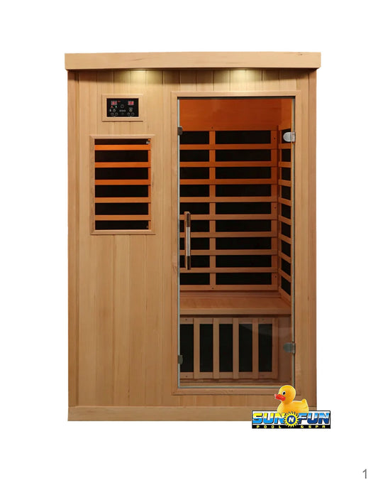 Indoor Cabin Far-Infrared Sauna 2 Person - Sun'n'Fun Pool & Spa