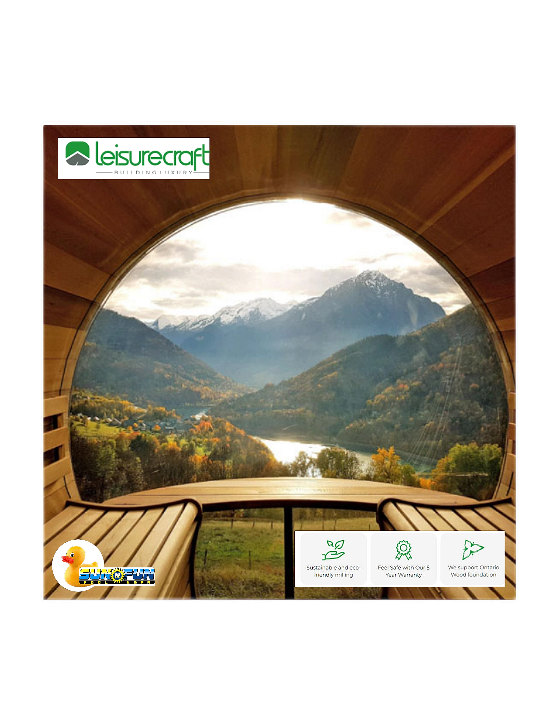 Indoor Cabin Sauna LS672E - Sun'n'Fun Pool & Spa