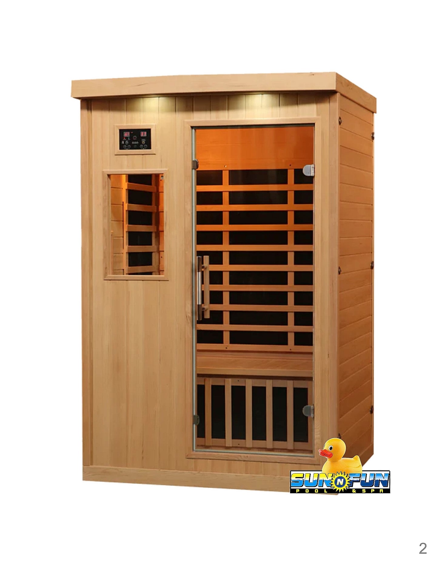 Indoor Cabin Far-Infrared Sauna 2 Person - Sun'n'Fun Pool & Spa