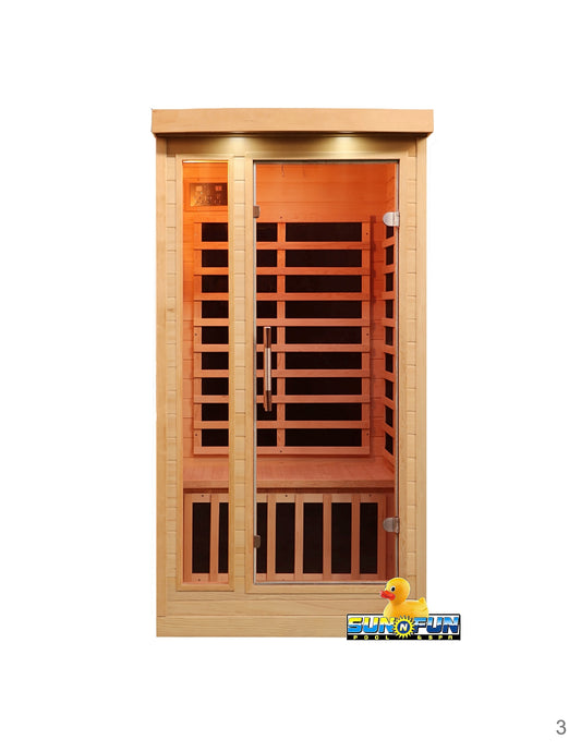 Indoor Cabin Far-Infrared Sauna 1 Person - Sun'n'Fun Pool & Spa