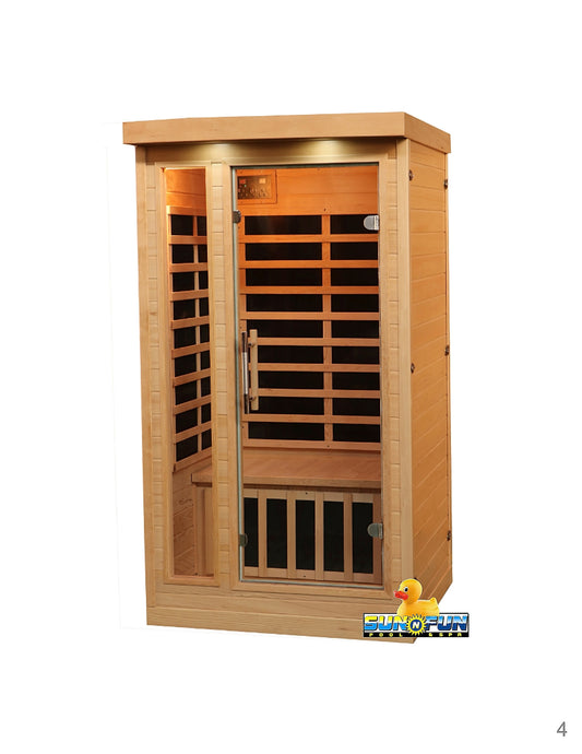Indoor Cabin Far-Infrared Sauna 1 Person - Sun'n'Fun Pool & Spa