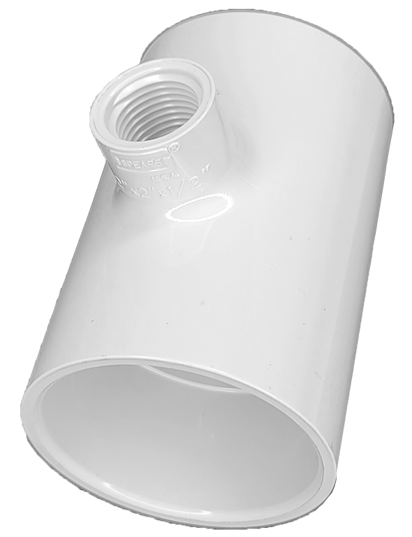 402-247 PVC Fitting Reducing Tee 2" x 2" x 1/2"
