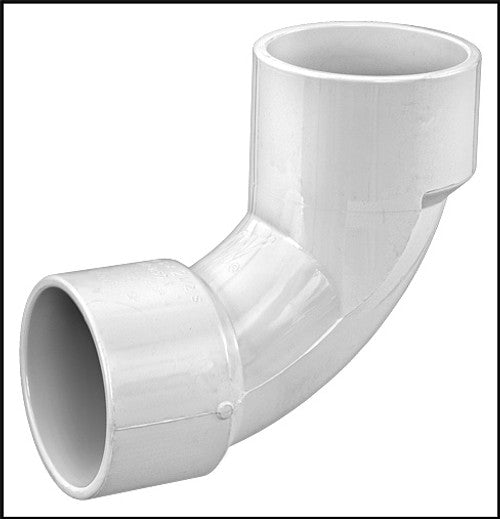 411-9150 PVC Fitting Elbow 2-1/2" Sweep Slip x Slip