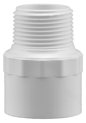 436-010 PVC Fitting Adapter 1" x 1" Mipt x Slip