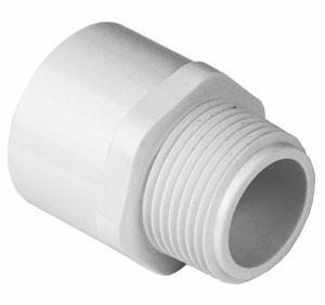 436-007 PVC Fitting Adapter 3/4" x 3/4" Mipt x Slip