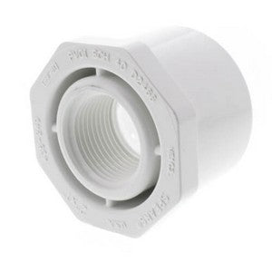 438-249 PVC Fitting Reducer Threaded 2" x 1" Spig x Fipt