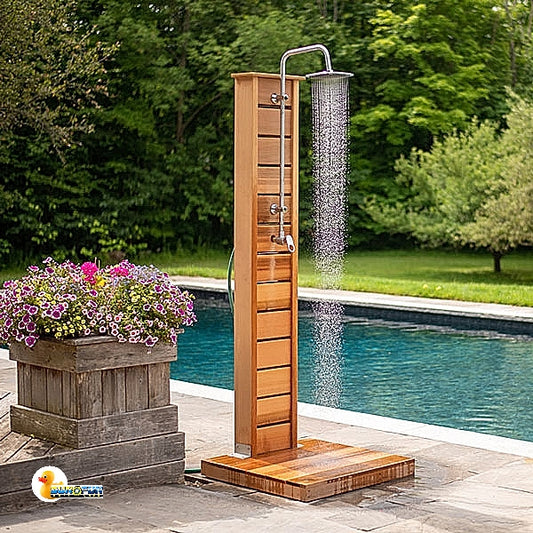 Sunlight Outdoor Shower 510S (Clear Cedar) - Sun'n'Fun Pool & Spa