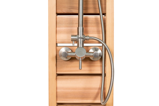 Sunlight Outdoor Shower 512S (Knotty Red Cedar) - Sun'n'Fun Pool & Spa