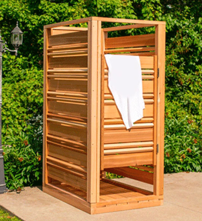 Cloudburst Outdoor Shower 550S (Clear Cedar) - Sun'n'Fun Pool & Spa