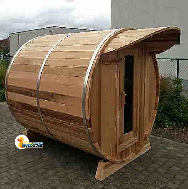Barrel Sauna 660E Clear Cedar - Sun'n'Fun Pool & Spa