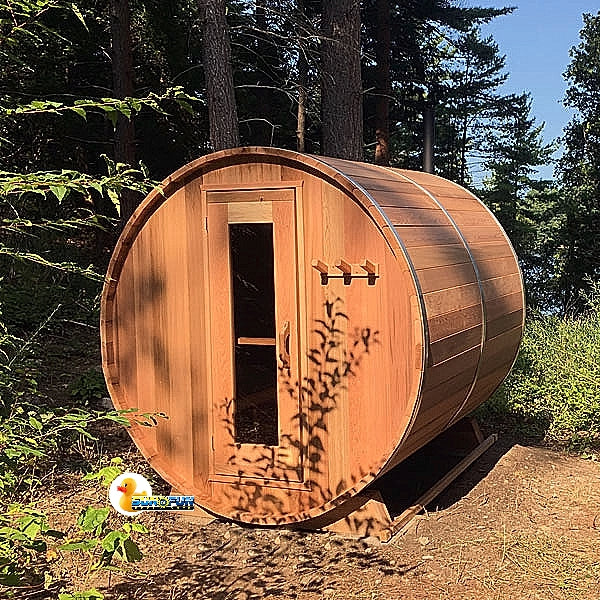Barrel Sauna 660E Clear Cedar - Sun'n'Fun Pool & Spa