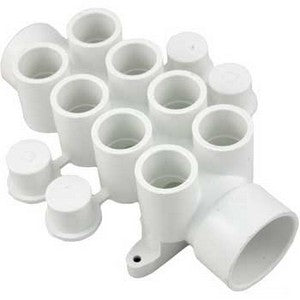 672-4640 Manifold 1-1/2"S x 1-1/2"Spg x 3/4" (8) Port