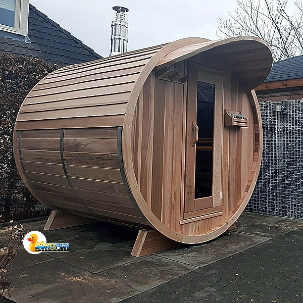 Outdoor Barrel Sauna 7'x7'