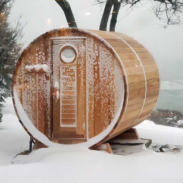Barrel Sauna 780E Clear Cedar - Sun'n'Fun Pool & Spa