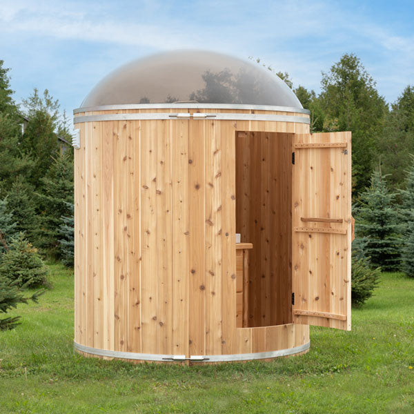 Skylight Washroom - Shower Combo 8484GW (Knotty Red Cedar) - Sun'n'Fun Pool & Spa