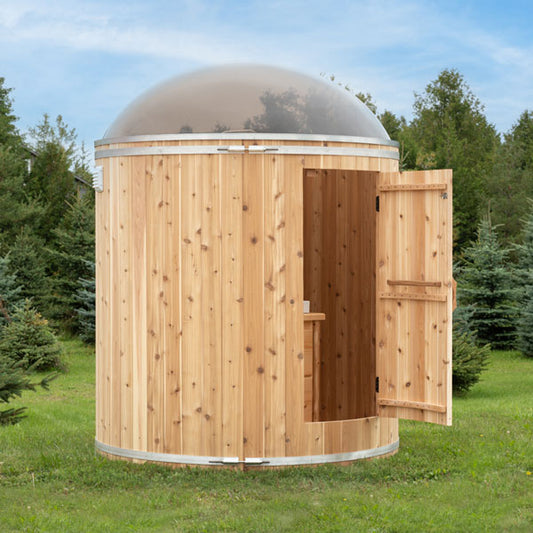 Skylight Washroom - Shower Combo 8484GW (Knotty Red Cedar) - Sun'n'Fun Pool & Spa