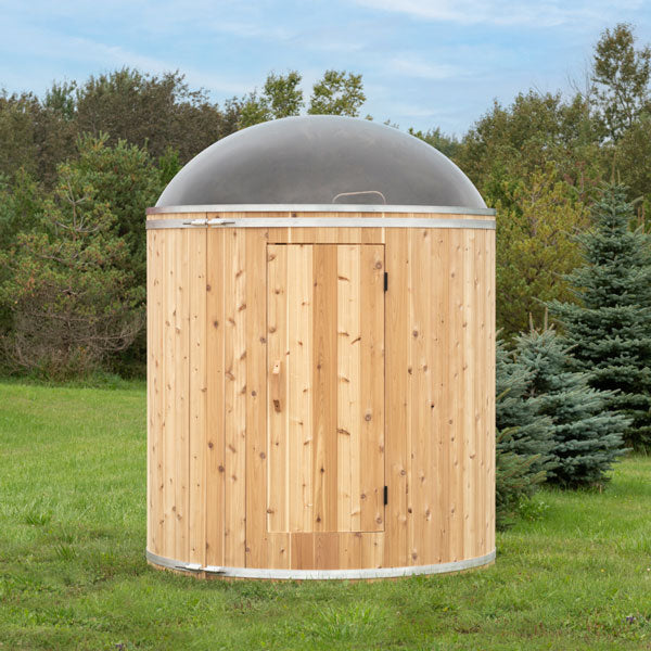 Skylight Washroom - Shower Combo 8484GW (Knotty Red Cedar) - Sun'n'Fun Pool & Spa
