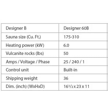 Sauna Heater Designer B Series with Rocks - Sun'n'Fun Pool & Spa