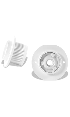 Carvin 94129509 Inlet Fitting 1.5" for Concrete Pools, White (Pack of 2)