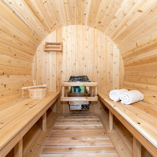 Barrel Sauna White Cedar HARMONY