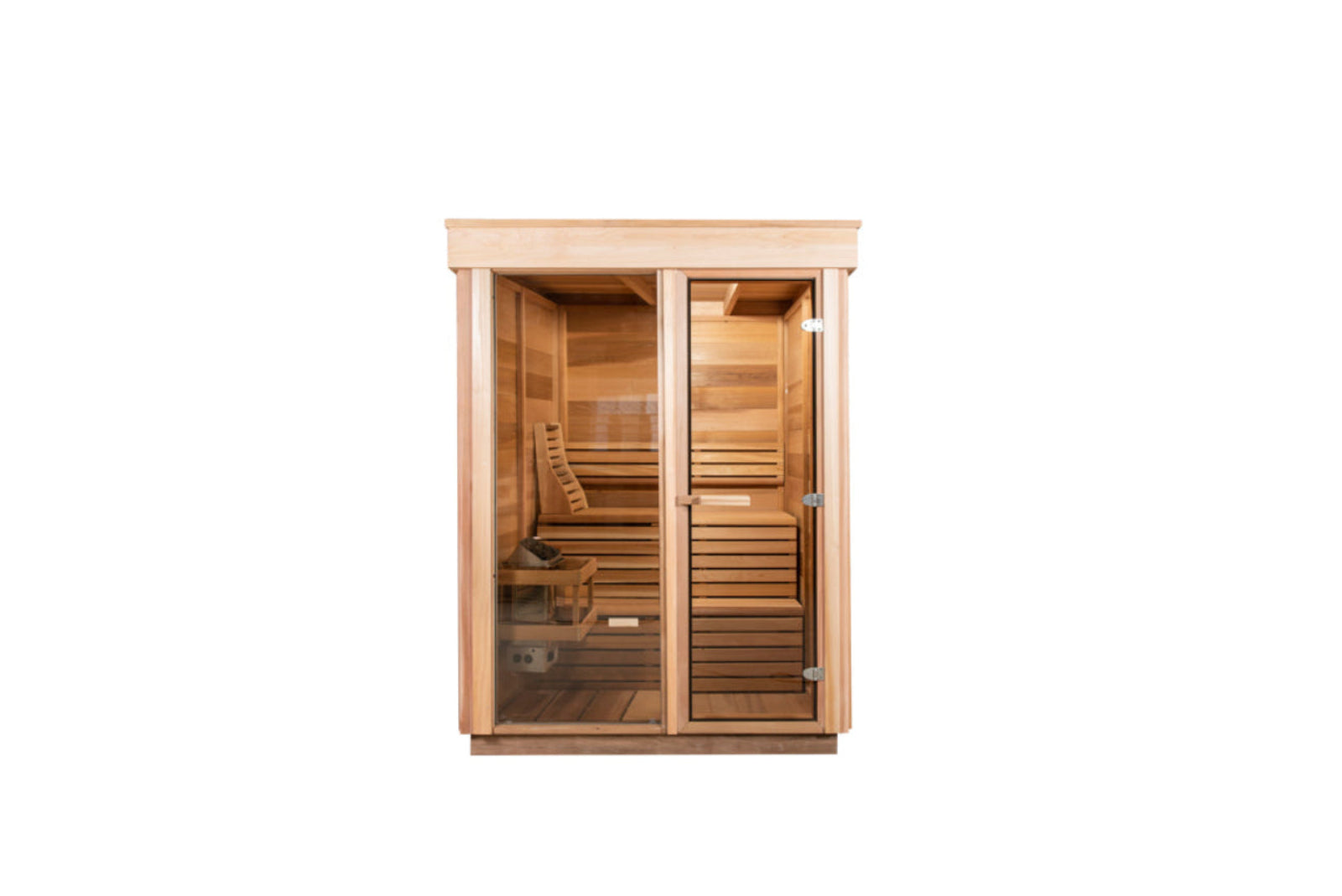 Pure Cube Sauna CU550/CU552 Outdoor Clear or Knotty Red Cedar - Sun'n'Fun Pool & Spa
