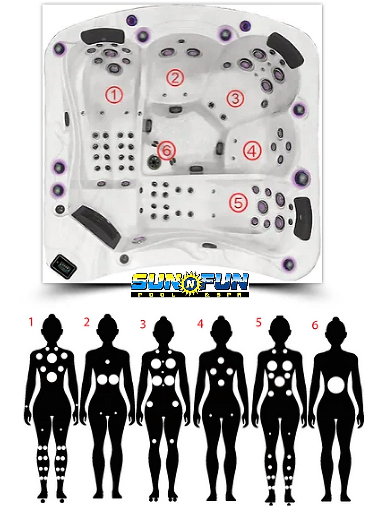 Be Well Executive E585 Spa - Sun'n'Fun Pool & Spa
