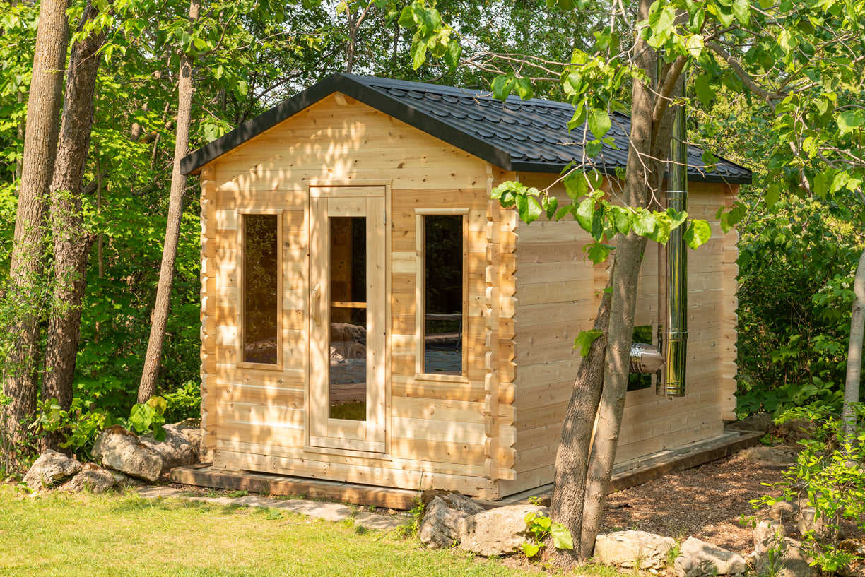 CT Georgian Cabin Sauna with Changeroom CTC88CE - Sun'n'Fun Pool & Spa
