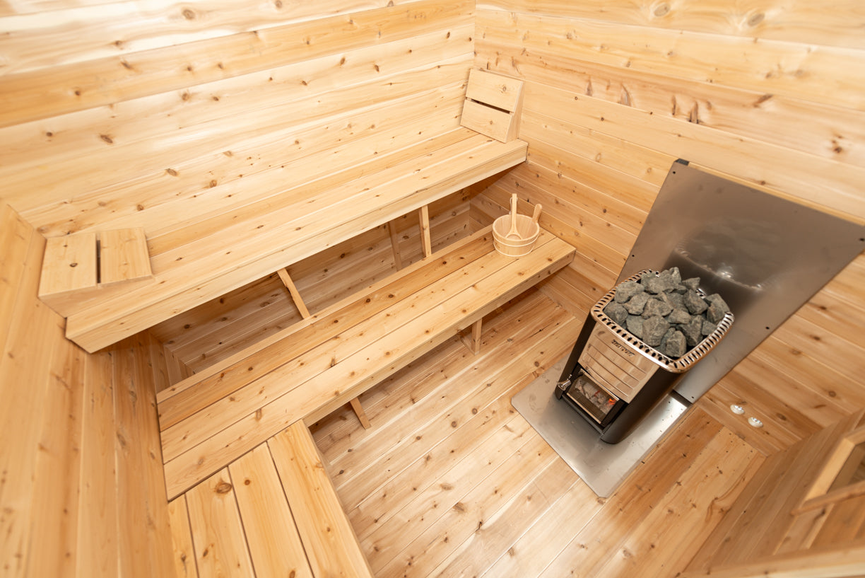 CT Georgian Cabin Sauna with Changeroom CTC88CE - Sun'n'Fun Pool & Spa