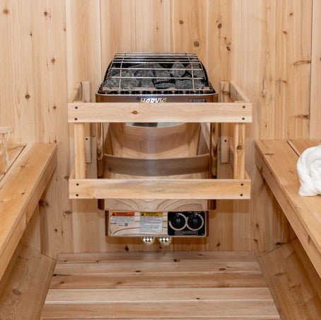 Luna Sauna 870LUE/872LUE Outdoor Clear or Knotty Red Cedar - Sun'n'Fun Pool & Spa