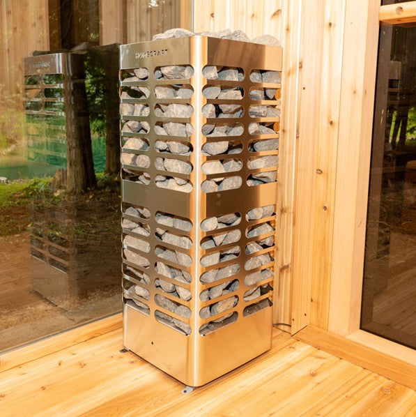 Luna Sauna 870LUE/872LUE Outdoor Clear or Knotty Red Cedar - Sun'n'Fun Pool & Spa