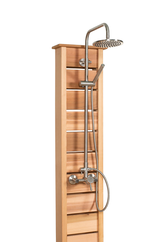 Sunlight Outdoor Shower 512S (Knotty Red Cedar) - Sun'n'Fun Pool & Spa