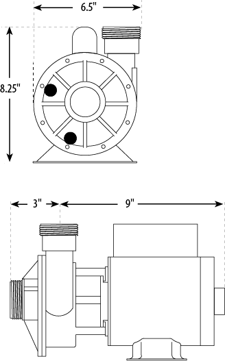 Waterway Iron Might Circulation Spa Pump 110V