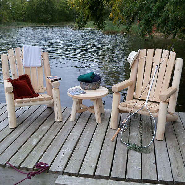 Adirondack Log Chair - Sun'n'Fun Pool & Spa