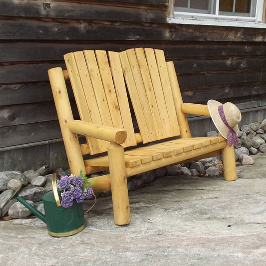Adirondack Log 2 Seat Bench - Sun'n'Fun Pool & Spa