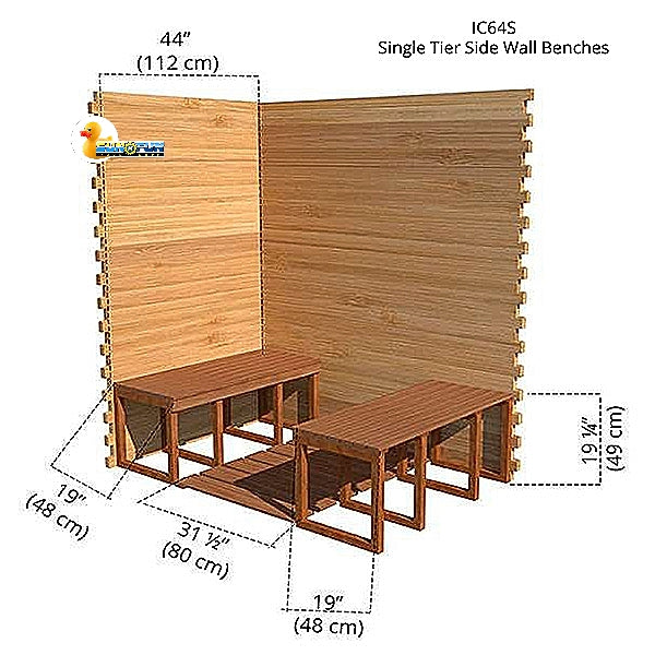 Indoor Cabin Sauna 4'x6'