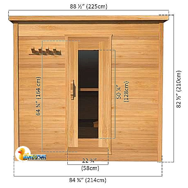 Indoor Cabin Sauna 6'x7'