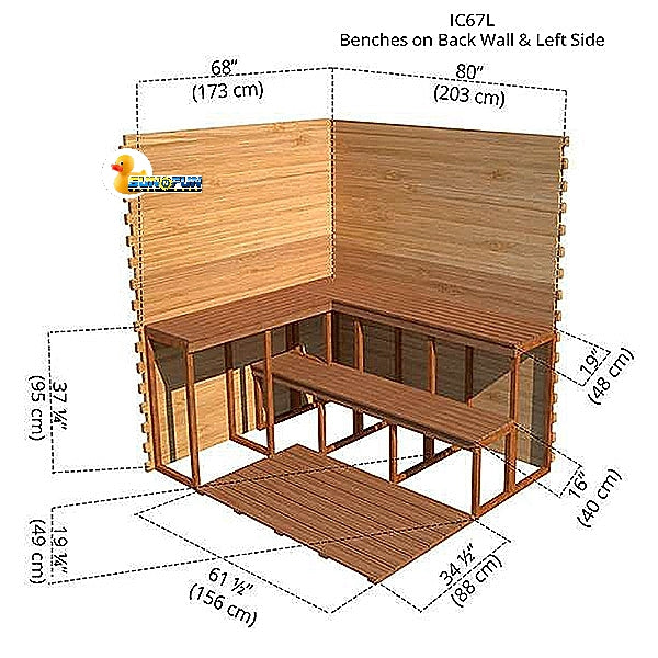 Indoor Cabin Sauna 6'x7'