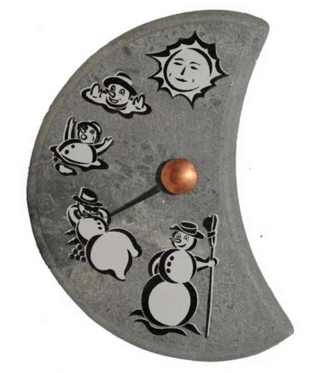 Snowman Soapstone Thermometer - Sun'n'Fun Pool & Spa