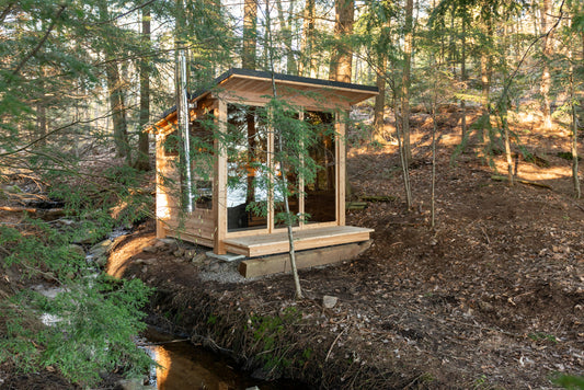 Pure Cube Mountain View Sauna MV682 Outdoor Knotty Red Cedar - Sun'n'Fun Pool & Spa