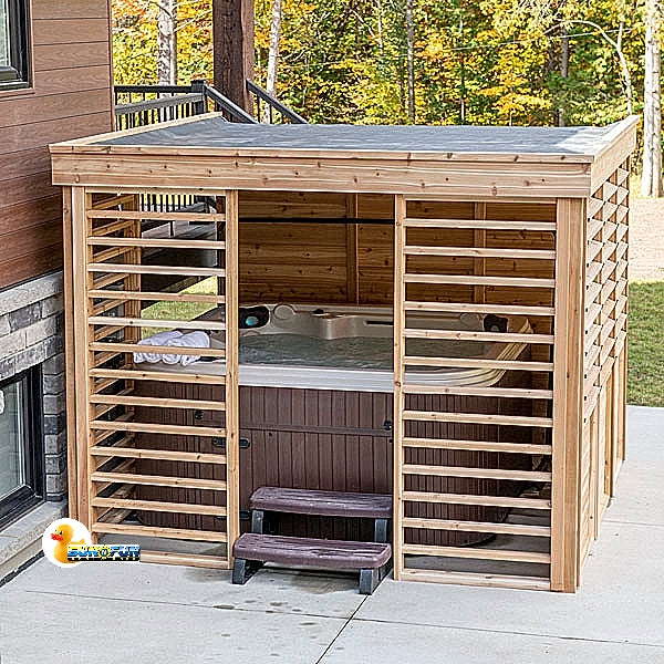 Pure Cube Chapleau PG990C Gazebo - Knotty Cedar - Sun'n'Fun Pool & Spa