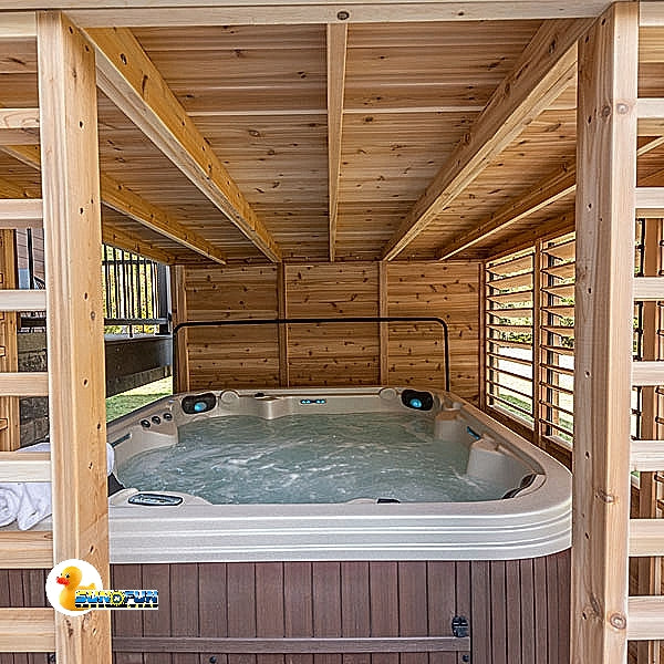 Pure Cube Chapleau PG990C Gazebo - Knotty Cedar - Sun'n'Fun Pool & Spa