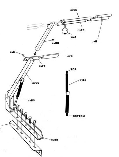 CVBB Cover Valet Channel Bracket Aluminum