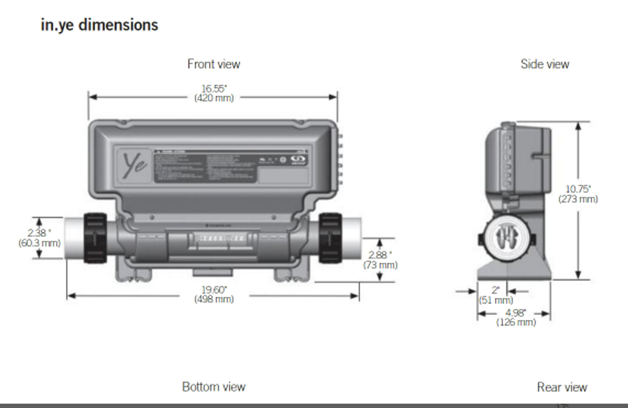 Gecko IN.YE-5 Bundle: YE-5 Spa Pak, 4.0kw, IN.K300 - Sun'n'Fun Pool & Spa