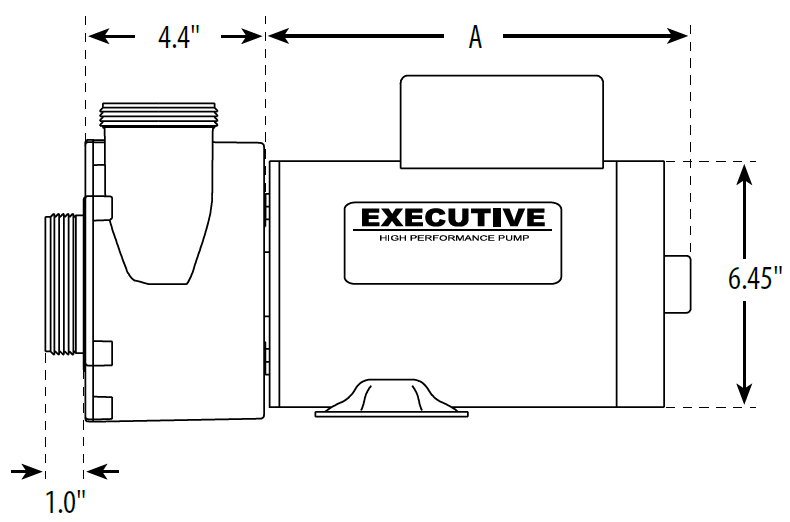 3 hp pump length dimensions