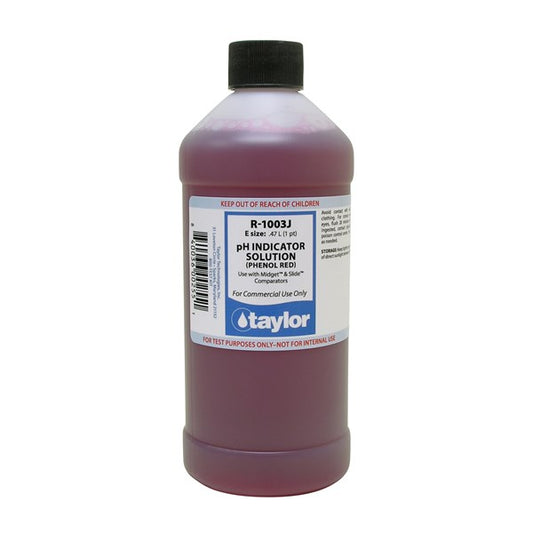 Taylor pH Indicator Solution, Phenol Red, 16 oz