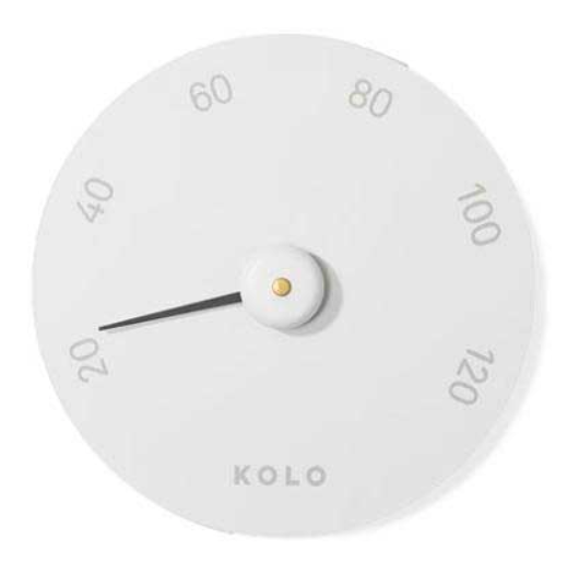 White Kolo Thermometer Celcuis