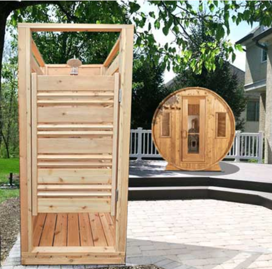 Cloudburst Outdoor Shower 552S (Knotty Red Cedar)