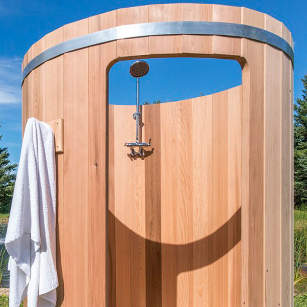 Outdoor Barrel Shower The RAINBOW