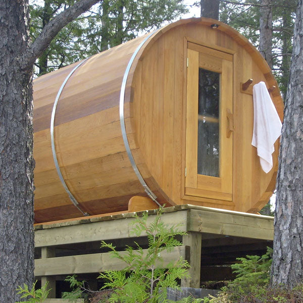 Barrel Sauna 670E Clear Cedar