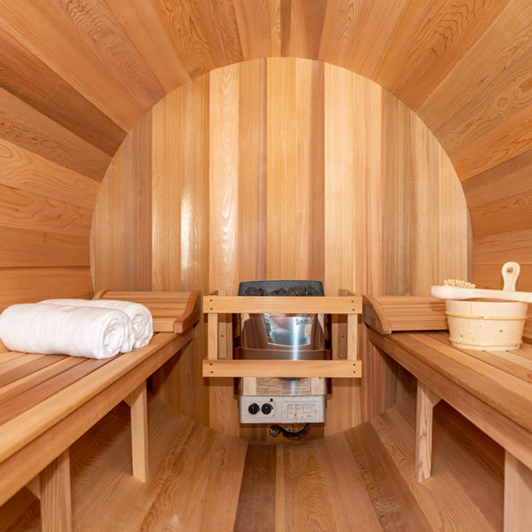 Barrel Sauna 670E Clear Cedar